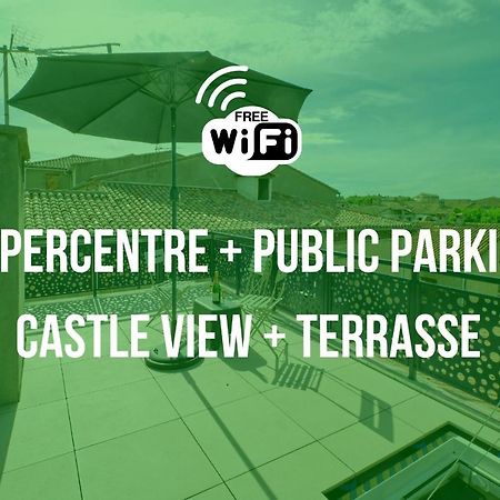 Апартаменты Mon Toit Carcassonnais •Hypercentre •Terrasse •Vue Каркассон Экстерьер фото
