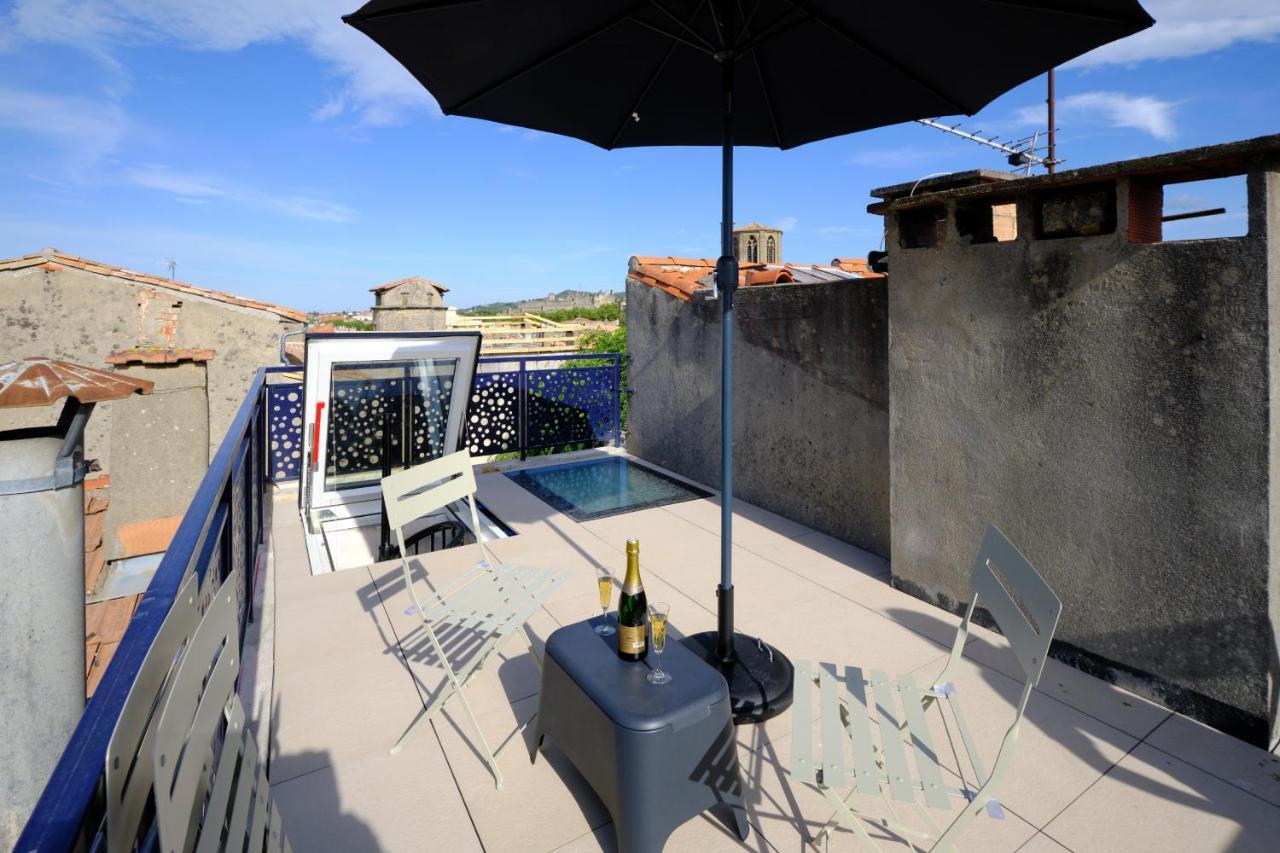 Апартаменты Mon Toit Carcassonnais •Hypercentre •Terrasse •Vue Каркассон Экстерьер фото